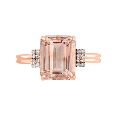 Rose Gold and Morganite Ring