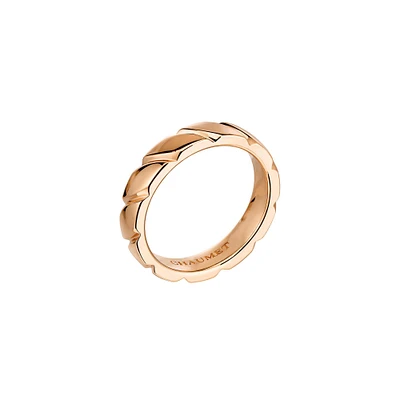 Torsade Rose Gold Wedding Band