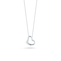 Tiny Treasures Small White Gold Heart Necklace