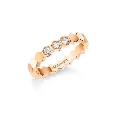 Bee My Love 3.5mm Rose Gold Diamond Ring