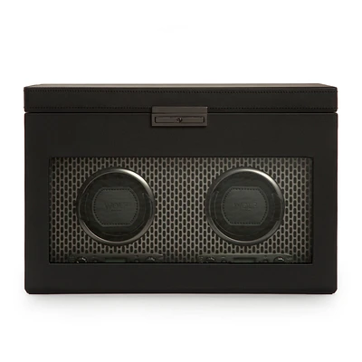 Axis Powder Coat Grey Piece Watch Winder with Storage