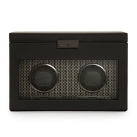 Axis Powder Coat Grey Piece Watch Winder with Storage