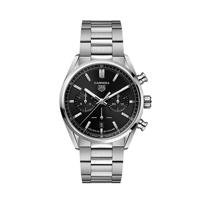 Carrera Automatic Chronograph 42 mm Stainless Steel