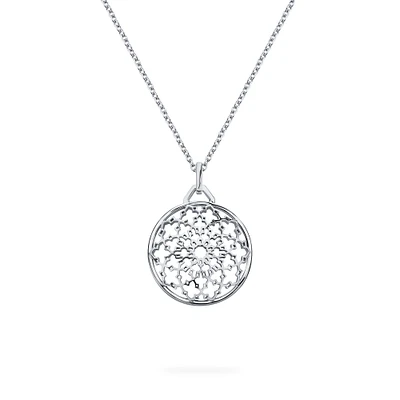 Sterling Silver Medallion Pendant