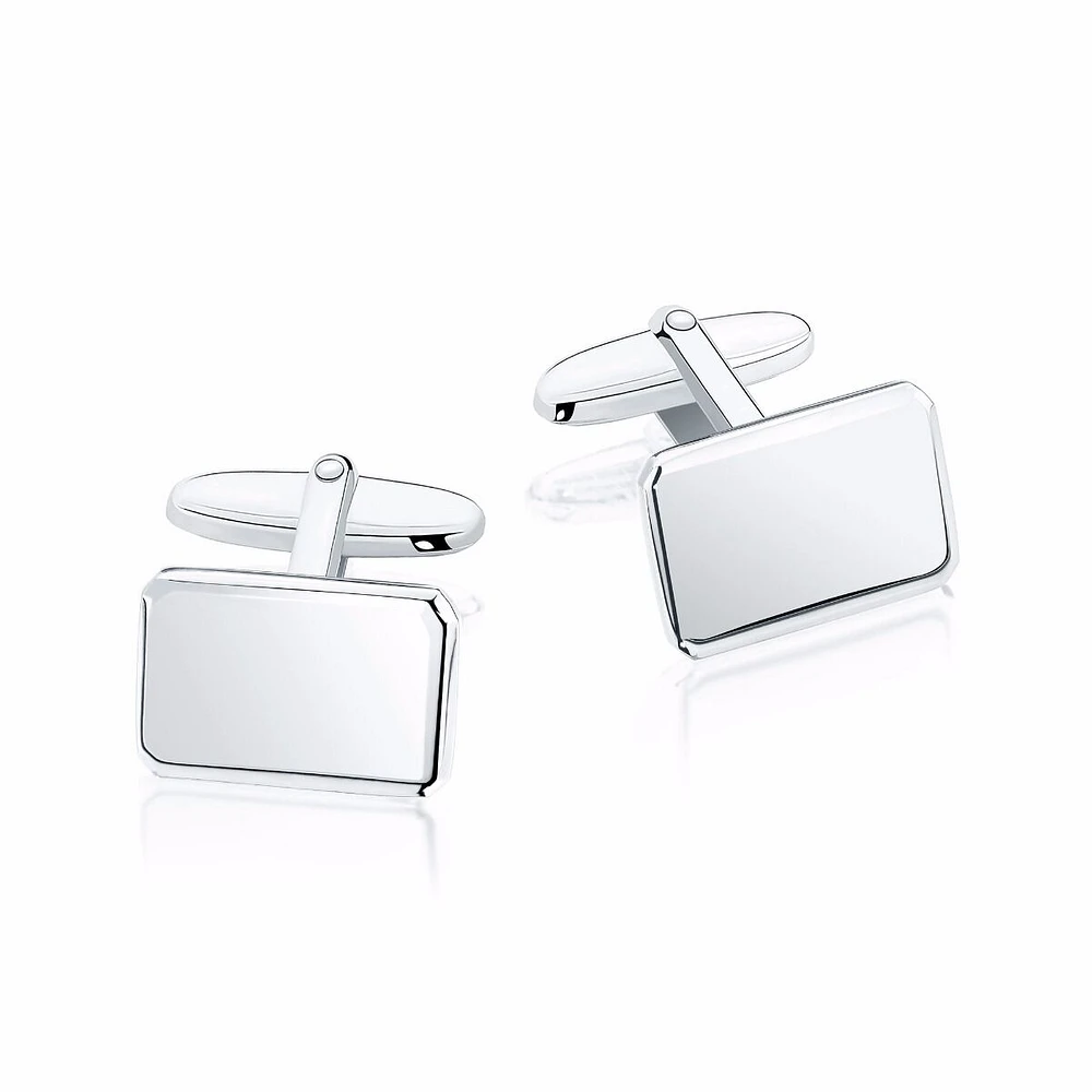 Rectangular Polished Cufflinks