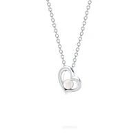 Freshwater Pearl Heart Pendant for Kids