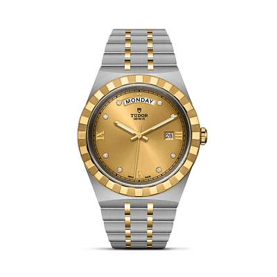 TUDOR Royal Automatic Day-Date 41 mm Yellow Gold, Stainless Steel and Diamond