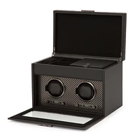 Axis Powder Coat Grey Piece Watch Winder with Storage