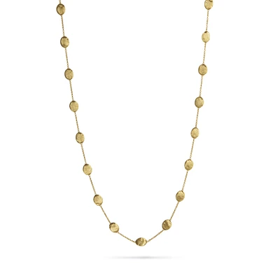 Siviglia Large Yellow Gold Station Necklace