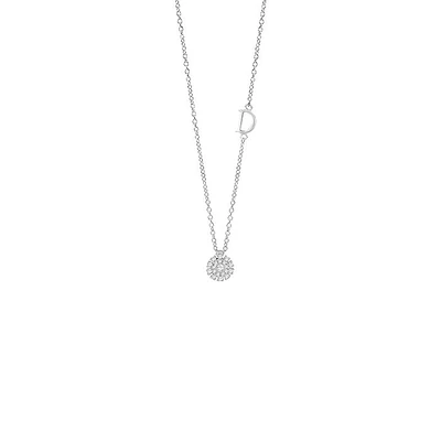 Margherita White Gold and Diamond Pavé Pendant