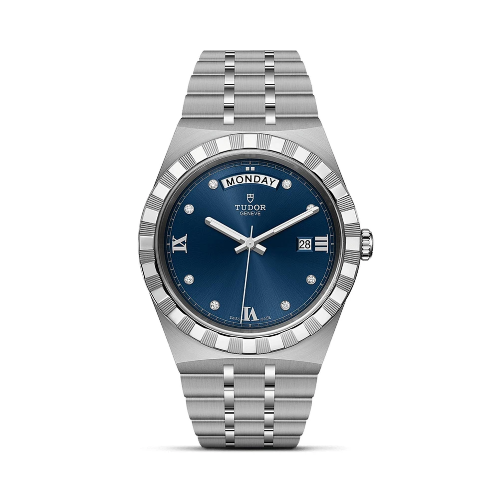 TUDOR Royal Automatic Day-Date 41 mm Stainless Steel and Diamond