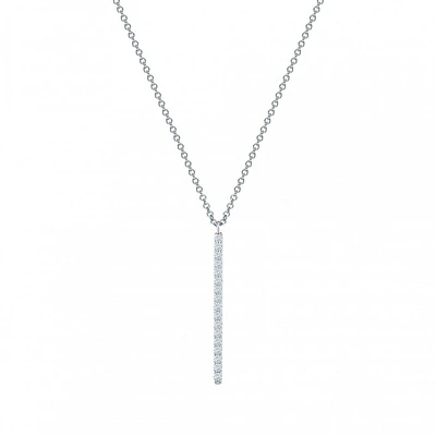 Vertical Diamond Bar Necklace