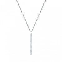 Vertical Diamond Bar Necklace