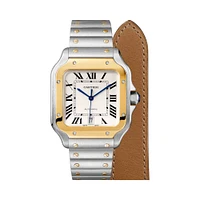 Santos de Cartier Automatic mm Yellow Gold and Stainless Steel