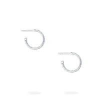 15 MM Sterling Silver Hoop Earrings