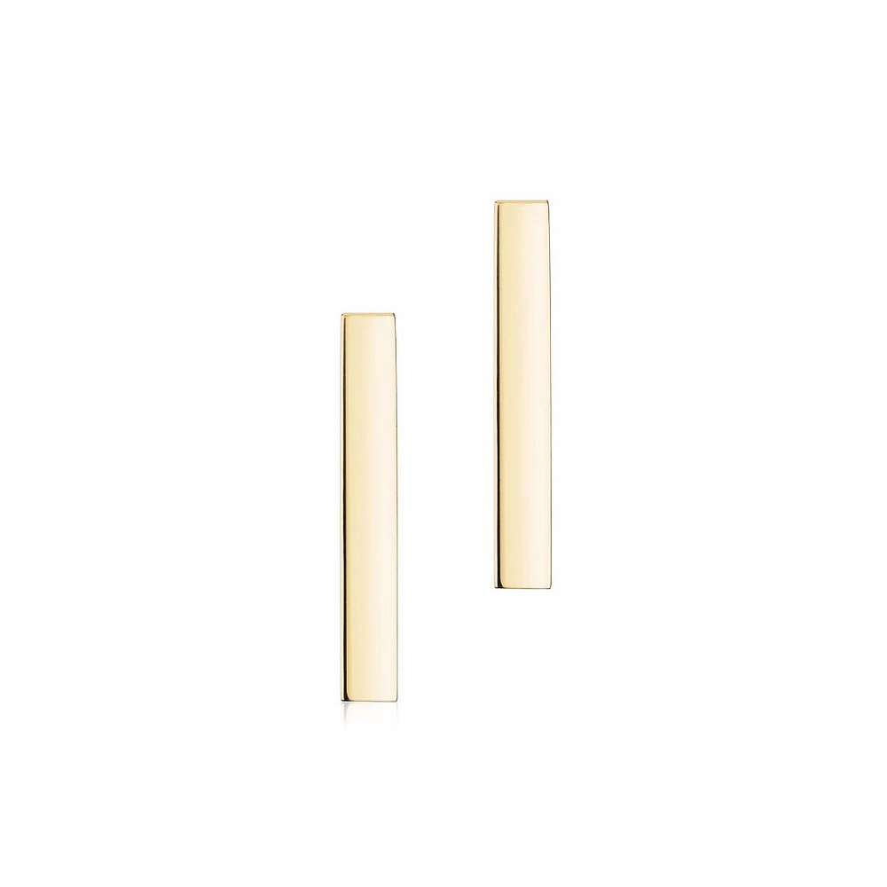 Gold Bar Earrings