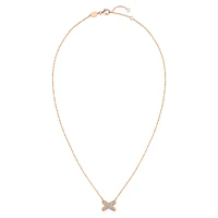 Jeux De Liens Rose Gold and Diamond Pavé Pendant