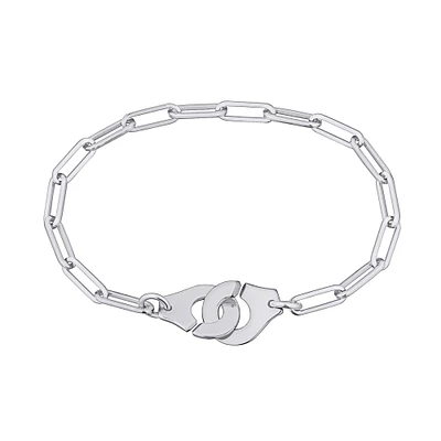 Menottes R12 White Gold Bracelet