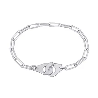 Menottes R12 White Gold Bracelet