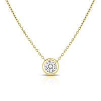 Diamonds by the Inch Yellow Gold 0.19ct Diamond Station Necklace