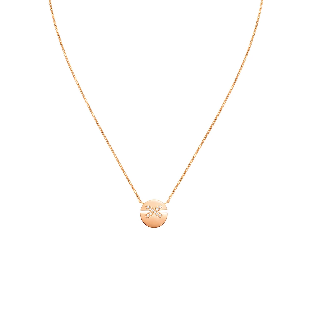 Jeux de Liens Harmony Rose Gold Diamond Necklace