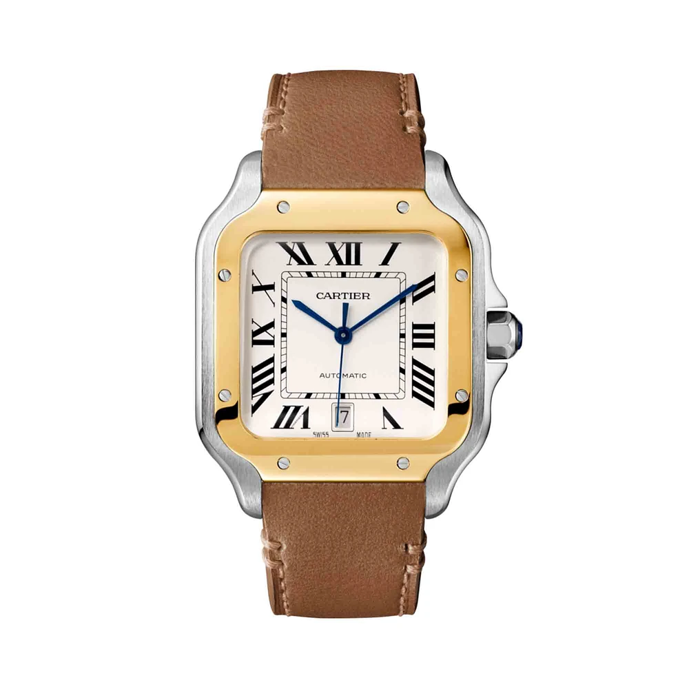 Santos de Cartier Automatic mm Yellow Gold and Stainless Steel