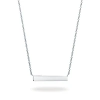 Silver Horizontal Bar Necklace