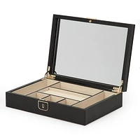 Palermo Black Flat Jewellery Case