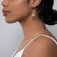 Freshwater Pearl Hoop Earrings