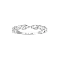 Joséphine Triomphe Platinum Diamond Pavé Wedding Band