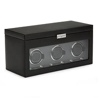 Viceroy Black 3 Piece Watch Winder with Storage