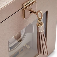 Palermo Rose Gold 1 Piece Watch Winder with Jewellery Storage