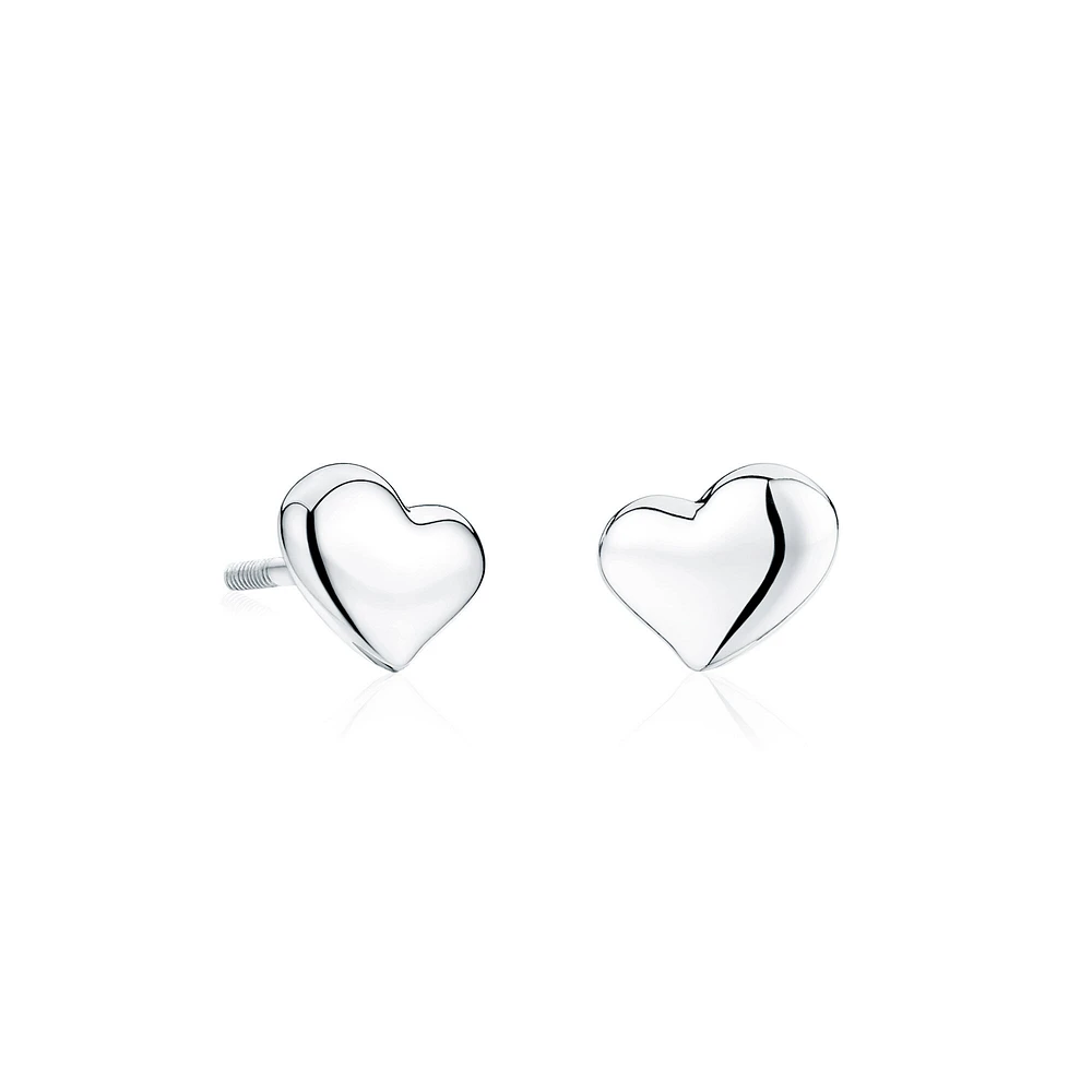 Heart Stud Earrings For Baby