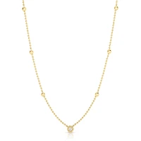 Diamonds By The Inch Yellow Gold and diamond 7 Sation Necklace