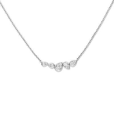 Joséphine Ronde D'Aigrettes White Gold and Diamond Necklace