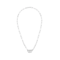 Menottes R12 White Gold and Diamond Pavé Necklace