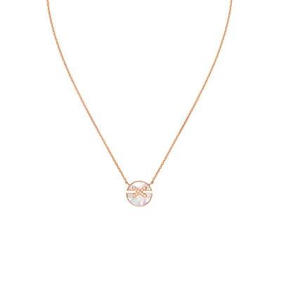 Jeux de Liens Harmony Rose Gold Mother-Of-Pearl Diamond Necklace