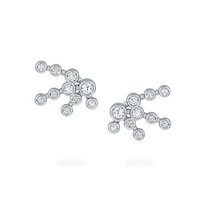 Diamond Bezel Stud Earrings