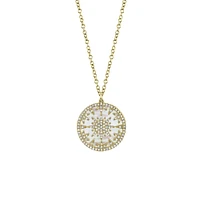 Kate Yellow Gold, Mother-of-Pearl and Diamond Pendant