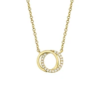 Kate Yellow Gold and Diamond Pavé Pendant