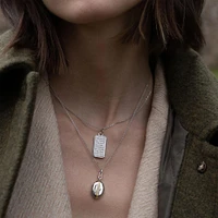 Slim Lockets Tess Silver and Yellow Gold Pendant