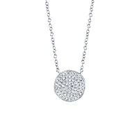 Kate White Gold and Diamond Pavé Pendant