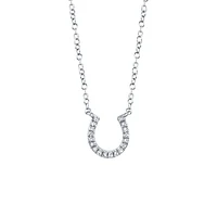 Kate Gold and Diamond Pavé Horseshoe Pendant