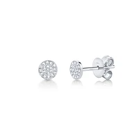 Kate White Gold and Diamond Pavé Stud Earrings