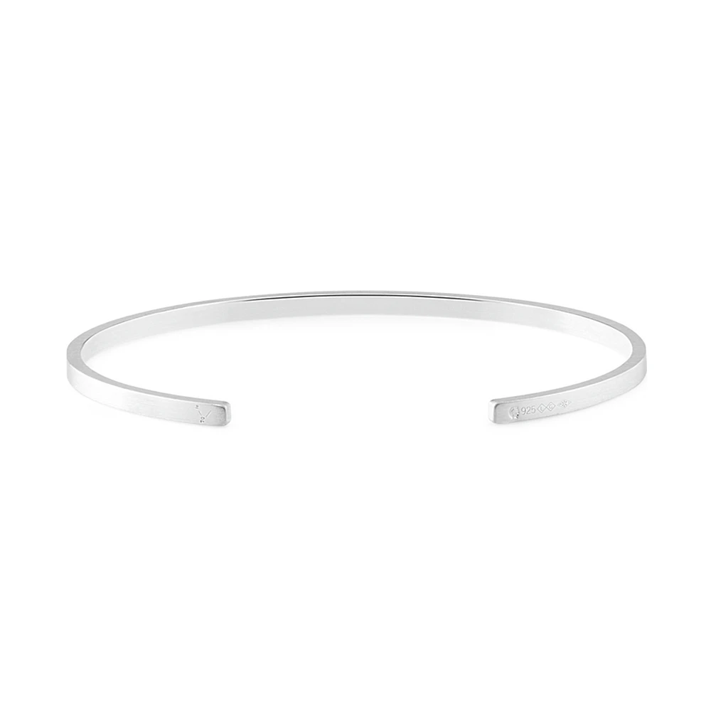 7g Brushed Silver Ribbon Bracelet