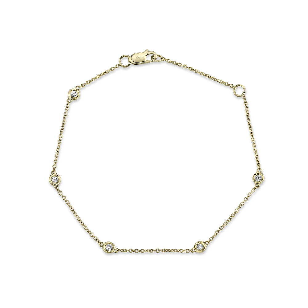 Kate Yellow Gold and Diamond Bracelet