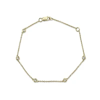 Kate Yellow Gold and Diamond Bracelet