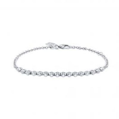 Birks Essentials  White Gold and Bezel Diamond Bracelet