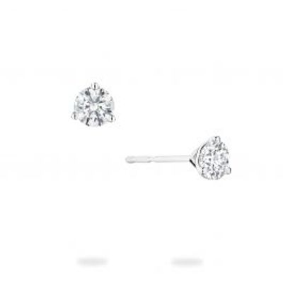 Bijoux Birks | Round Cut 3-Prong Solitaire Diamond Earrings