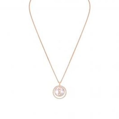 Messika | Lucky Move Medium Rose Gold Mother-of-Pearl Diamond Pavé Pendant Necklace